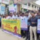 পেশার মর্যাদা রক্ষা এবং নিরাপদ কর্মপরিবেশের দাবিতে চাঁদপুরে ফারিয়ার মানববন্ধন