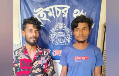 হাইমচরে ইয়াবাসহ দুই মাদক কারবারিকে গ্রেফতার