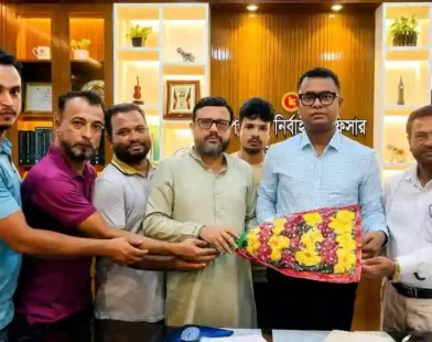 হাইমচরে ইউএনও’র সাথে মাদক সচেতনতা ও প্রতিরোধ ফোরামের সৌজন্য সাক্ষাৎ