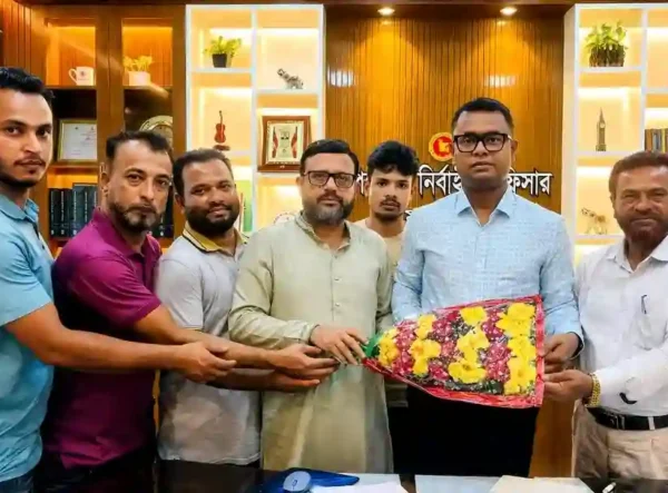 হাইমচরে ইউএনও’র সাথে মাদক সচেতনতা ও প্রতিরোধ ফোরামের সৌজন্য সাক্ষাৎ
