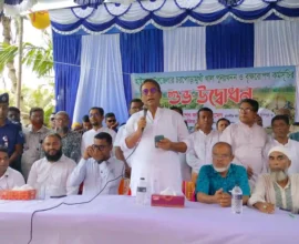 হাইমচরে চরপোড়ামুখী খাল পুনঃখনন ও বৃক্ষরোপণ কর্মসূচির উদ্বোধন