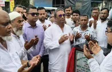 হাইমচরে আরসিসি সড়কের উদ্বোধন এমপি শেখ ফরিদ আহমেদ মানিক