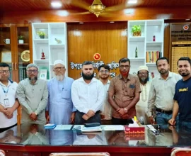 হাইমচরে নবাগত ইউএনও, ওসির সাথে প্রেসক্লাবের সৌজন্য সাক্ষাৎ