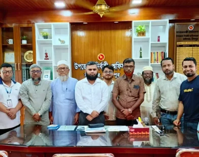 হাইমচরে নবাগত ইউএনও, ওসির সাথে প্রেসক্লাবের সৌজন্য সাক্ষাৎ