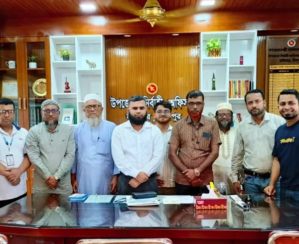 হাইমচরে নবাগত ইউএনও, ওসির সাথে প্রেসক্লাবের সৌজন্য সাক্ষাৎ