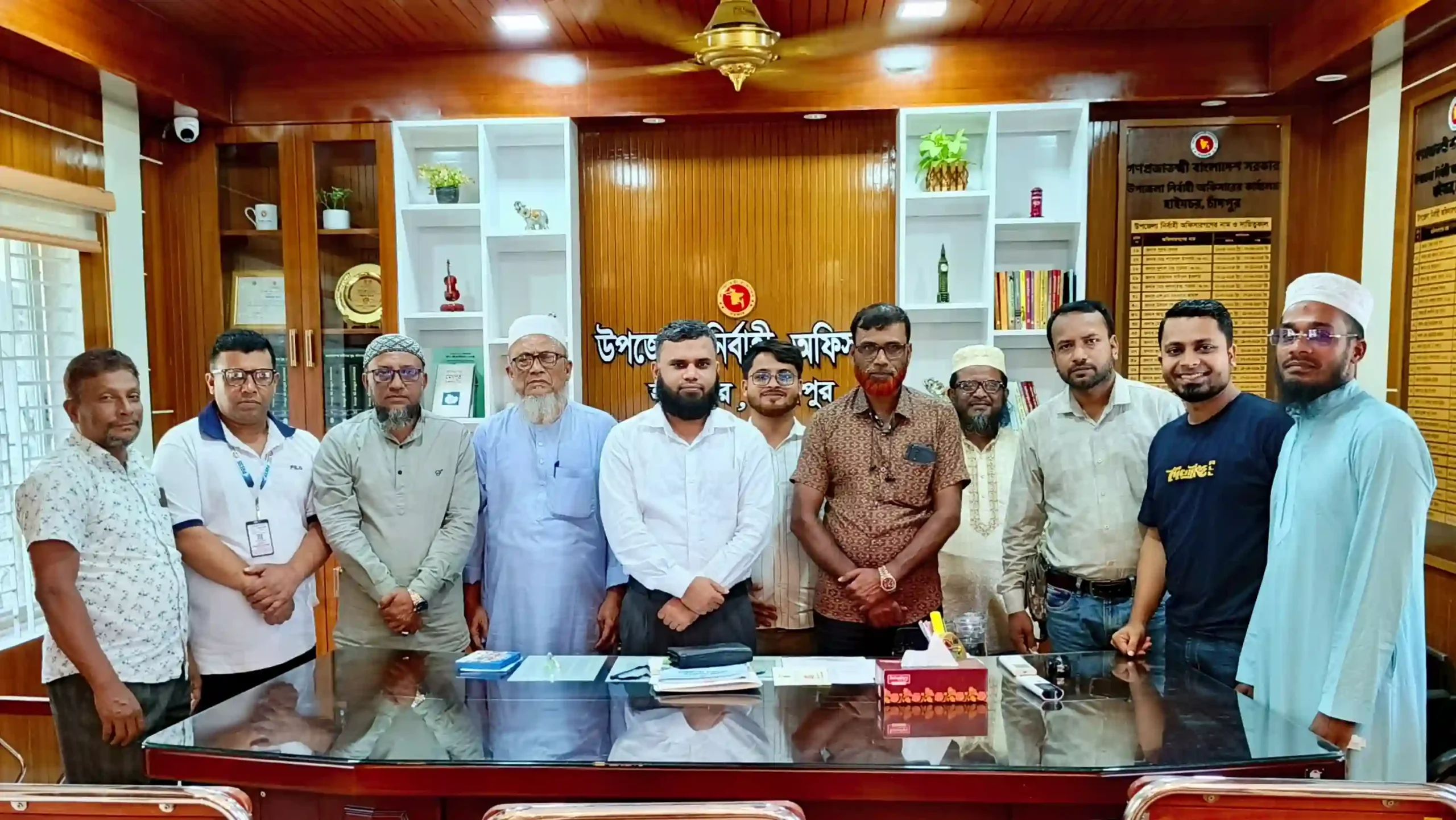 হাইমচরে নবাগত ইউএনও, ওসির সাথে প্রেসক্লাবের সৌজন্য সাক্ষাৎ