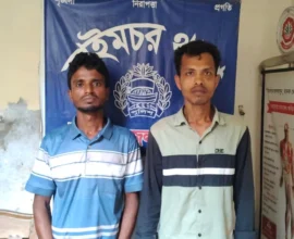 হাইমচরে চোরাই ব্যাটারিসহ দুই চোর গ্রেফতার