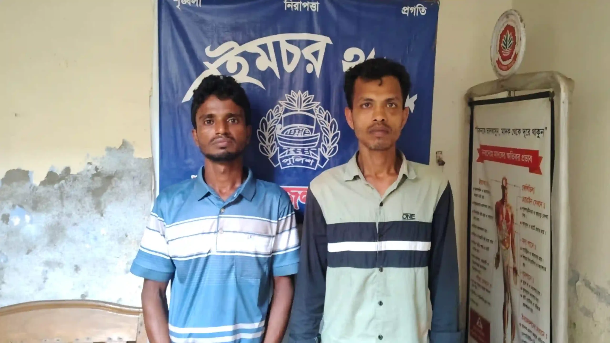 হাইমচরে চোরাই ব্যাটারিসহ দুই চোর গ্রেফতার