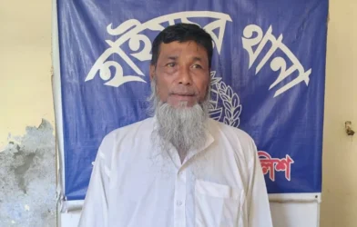 হাইমচরে সিআর পরোয়ানায় এক ব্যক্তি গ্রেপ্তার