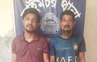 হাইমচরে গাঁজা ও ইয়াবা সেবনের অভিযোগে দুজন গ্রেপ্তার